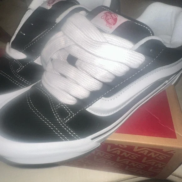 Vans Classic Black and White Sneakers - Picture 2 of 4